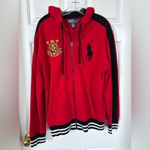 Polo by Ralph Lauren Red and Black Bomber Jacket